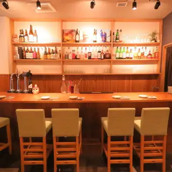串しゃぶえみし西中島南方店のカウンター席